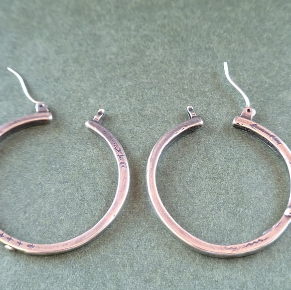 Jes MaHarry Silver Hoops - Picture 8 of 10